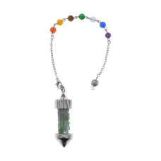 Маятник 7 Чакр, нефрит BLK035-07