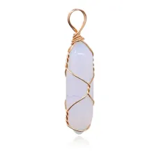 Маятник для биолокации с Лунным камнем BLK036-16