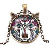 Кулон с цепочкой Волк ALK725