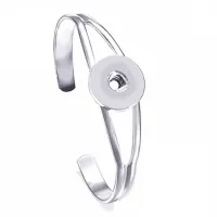 Браслет-основа, металл, цвет серебр. NSB-004S