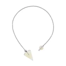 Маятник для биолокации, 23 см, лунный камень BLK037-07