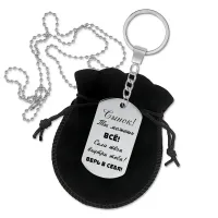 Брелок - кулон двусторонний Сынок! Ты можешь все BKZ2-005