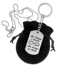 Брелок-кулон двусторонний Мы всегда с тобой BKZ2-009