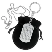 Брелок-кулон двусторонний Отче наш BKZ2-018