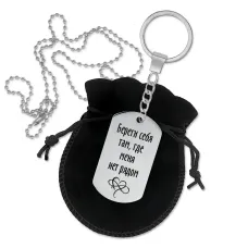 Брелок - кулон двусторонний Береги себя BKZ2-019