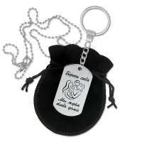 Брелок - кулон двусторонний Мы ждем тебя дома BKZ2-021