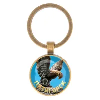 Круглый брелок, цвет бронза, Пятигорск C0801017