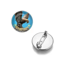 Круглый значок, цвет серебро, Пятигорск C0801023