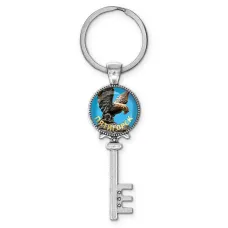Брелок ключ, цвет серебро, с кольцом для ключей, Пятигорск C0801044