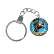 Брелок, нержавеющая сталь, с кольцом для ключей, Пятигорск C0801061