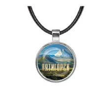 Кулон, цвет серебро, со шнурком, Пятигорск C0802027