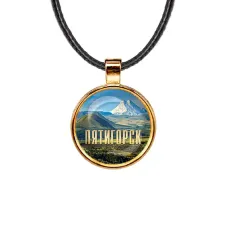 Кулон, цвет золото, со шнурком, Пятигорск C0802033