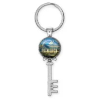 Брелок ключ, цвет серебро, с кольцом для ключей, Пятигорск C0802044