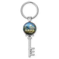 Брелок ключ, цвет серебро, с кольцом для ключей, Пятигорск C0802044