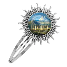 Заколка металлическая, цвет серебро, Пятигорск C0802045