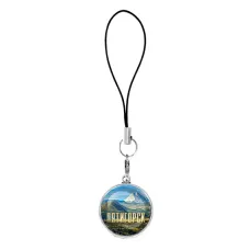 Подвеска для телефона, цвет серебро, со шнурком, Пятигорск C0802060