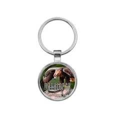 Круглый брелок, цвет серебро, Пятигорск C0803021