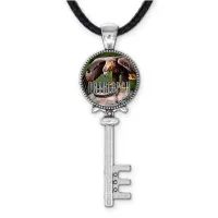 Кулон ключ, цвет серебро, со шнурком, Пятигорск C0803043