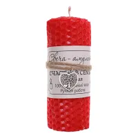 Свеча «Счастье в семье», цвет красный MSV067