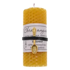 Свеча с амулетом Ложка, цвет желтый MSV077