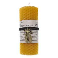 Свеча с амулетом Цикада, цвет желтый MSV082