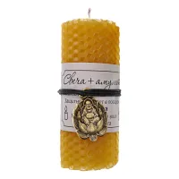 Свеча с амулетом Хотей, цвет желтый MSV089