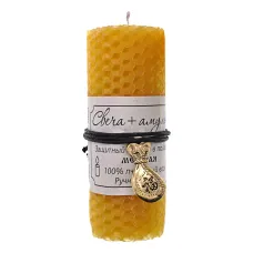 Свеча с амулетом Денежный мешок, цвет желтый MSV090