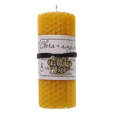 Свеча с амулетом, цвет желтый MSV092