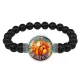 Браслет из черного агата Славянские боги Даждьбог BSBA-246