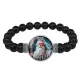 Браслет из черного агата Славянские боги Род BSBA-260
