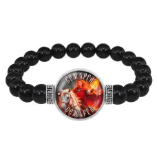 Браслет из черного агата Славянские боги Семаргл