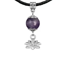 Амулет Лотос (гармония и развитие), аметист MKA21-15