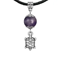Амулет Черепаха (здоровье и долголетие), аметист MKA21-16