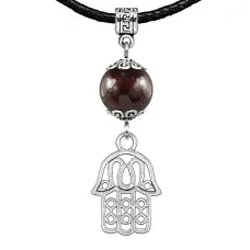 Амулет Хамса (от сглаза и зла), гранат MKA22-01