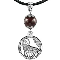 Амулет Волк (защита, сила, победа), гранат MKA22-07