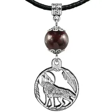 Амулет Волк (защита, сила, победа), гранат MKA22-07