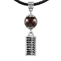 Амулет Счеты (богатство), гранат MKA22-21