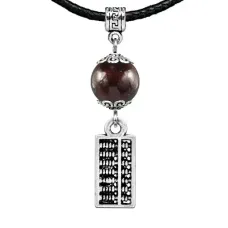 Амулет Счеты (богатство), гранат MKA22-21