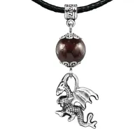 Амулет Дракон (удача, могущество, успех), гранат MKA22-25