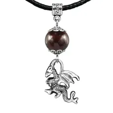 Амулет Дракон (удача, могущество, успех), гранат MKA22-25