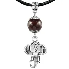 Амулет Слон (мудрость, сила, долголетие), гранат MKA22-26