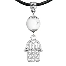 Амулет Хамса (от сглаза и зла), кахолонг MKA23-01