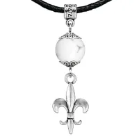 Амулет Лилия (достоинство, власть, успех), кахолонг MKA23-04