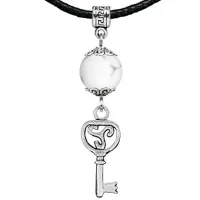 Амулет Ключ (на счастье), кахолонг MKA23-08