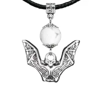 Амулет Летучая мышь (защита, счастье, успех), кахолонг MKA23-12