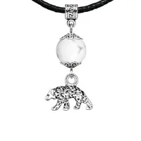 Амулет Медведь (защита, сила, победа), кахолонг MKA23-19