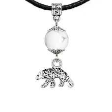 Амулет Медведь (защита, сила, победа), кахолонг MKA23-19