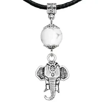 Амулет Слон (мудрость, сила, долголетие), кахолонг MKA23-26