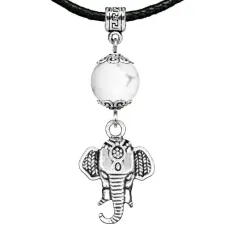 Амулет Слон (мудрость, сила, долголетие), кахолонг MKA23-26