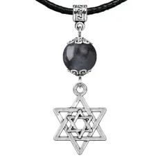 Амулет Звезда Давида (от сглаза и зла), лабрадор MKA24-02